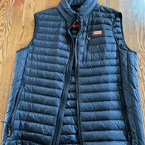 Superdry Black Core Down Gilet Vest XL